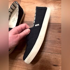 Toms Black Slip-On Sneakers